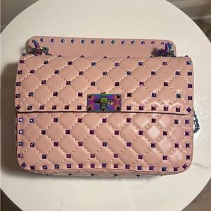 Valentino Nude Pink Rockstud Crossbody bag